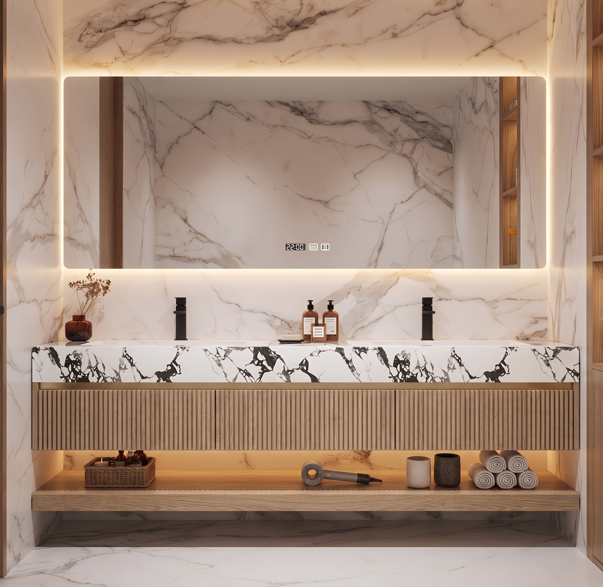 Concept rendering of the main-level guest bathroom