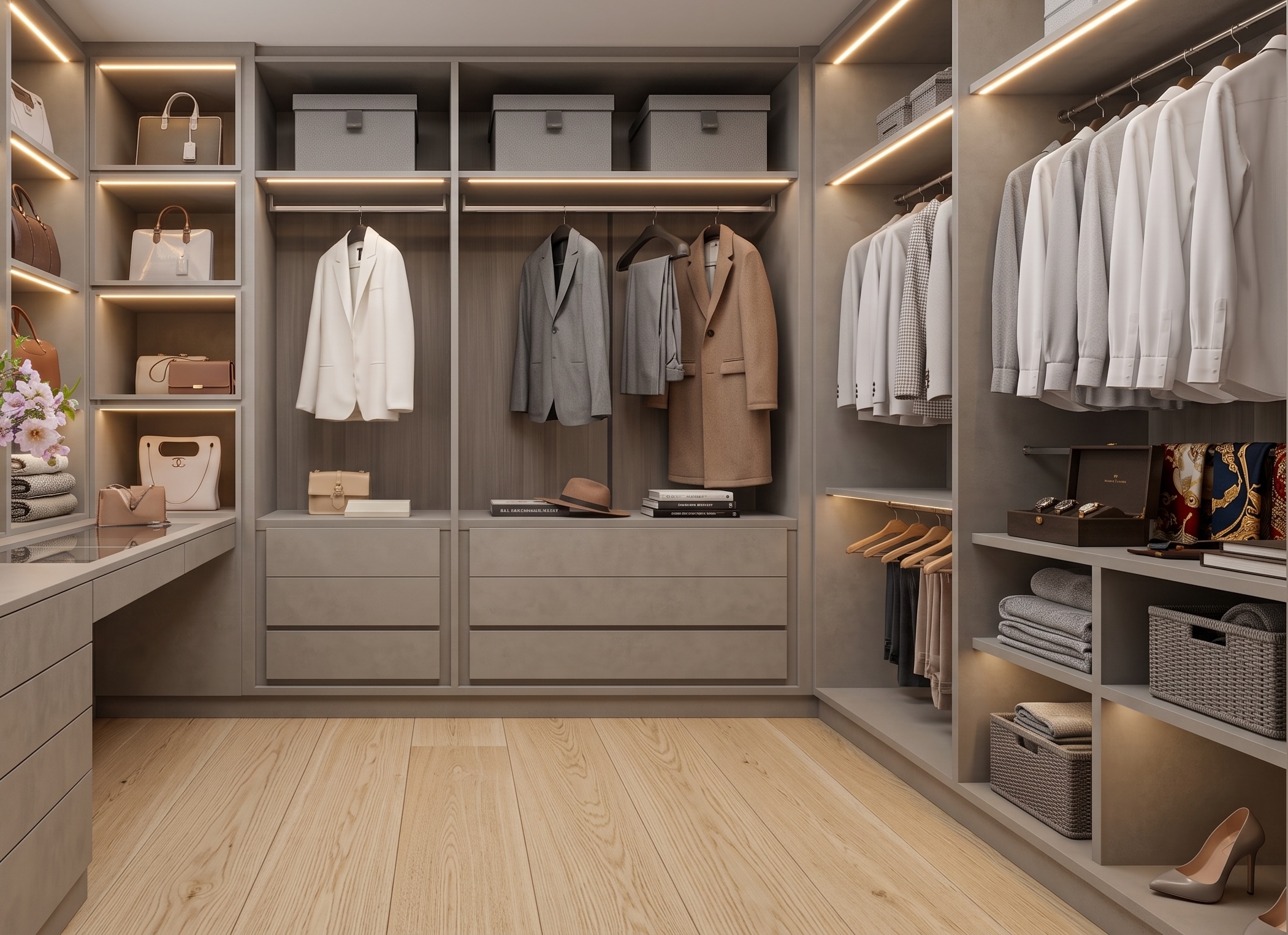 Concept rendering of a secondary walk-in closet