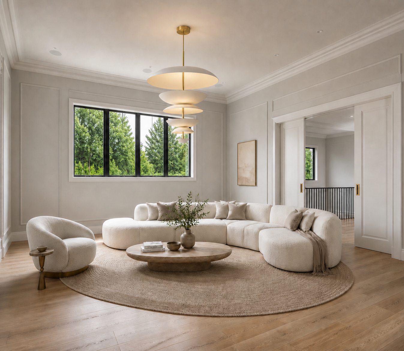 Living room concept rendering at 692 Orangeburg Road