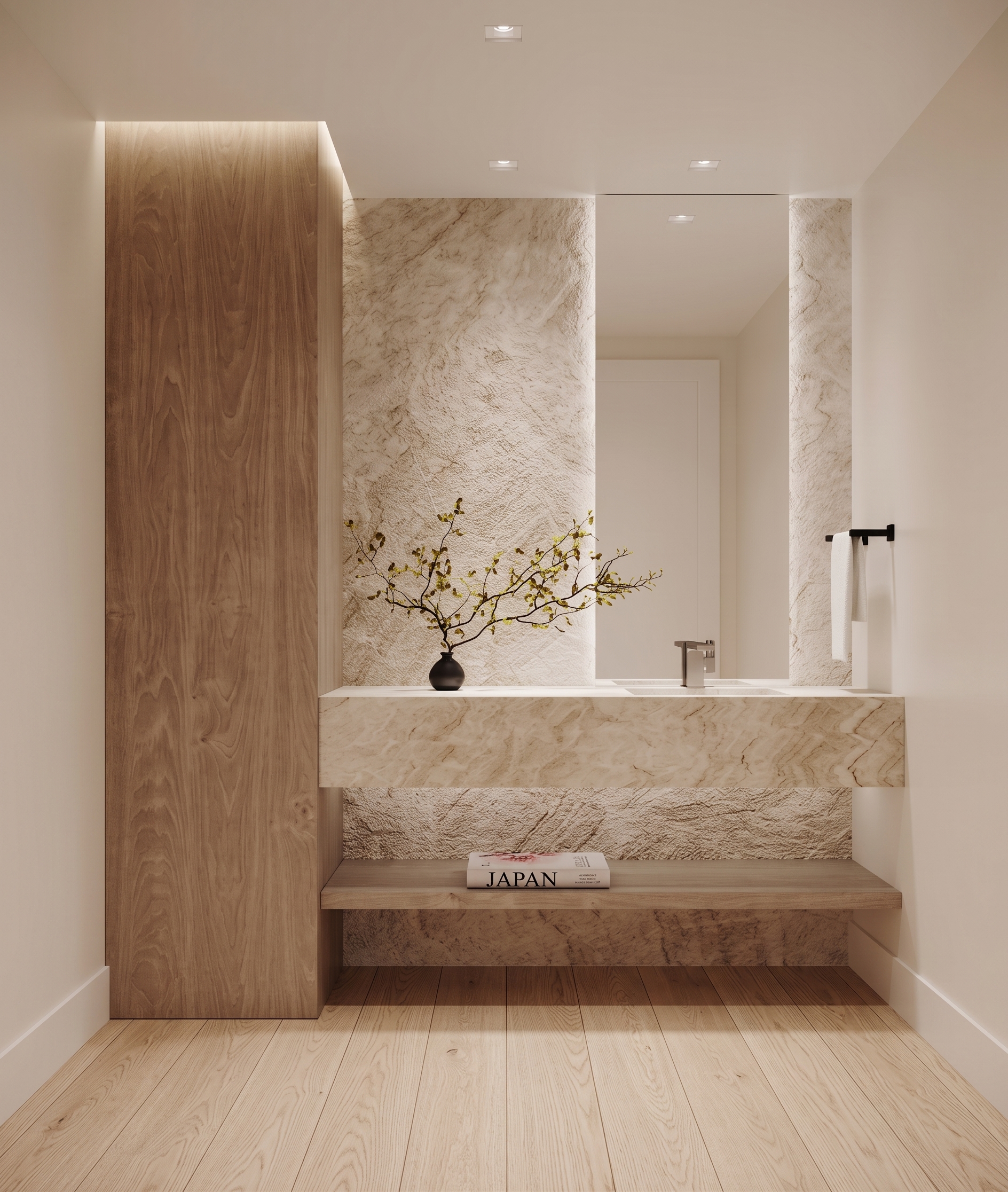 Concept rendering of the powder room