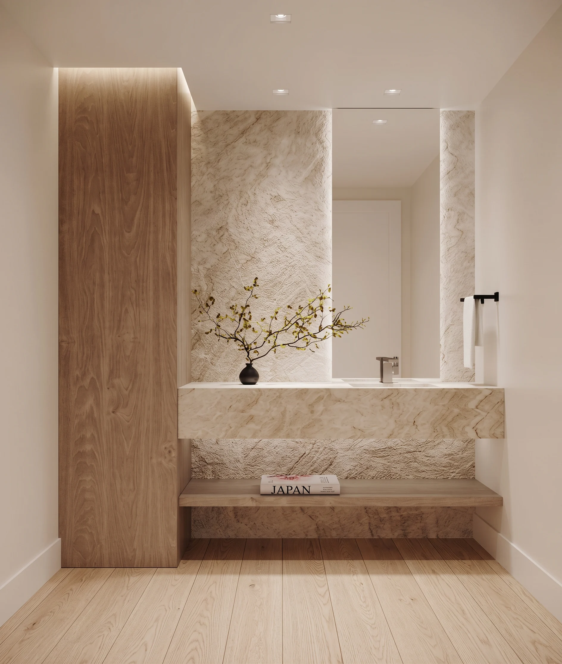Concept rendering of the powder room
